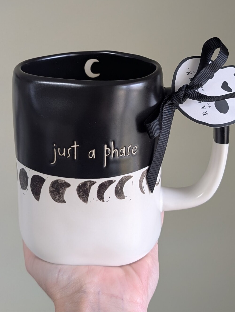 Rae Dunn JUST A PHASE Moon Phase Celestial Design Mug 🌕🌙